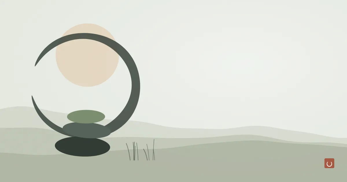 Abstract ink wash illustration of a single pale bar on a quiet empty background, representing simple unscented soap